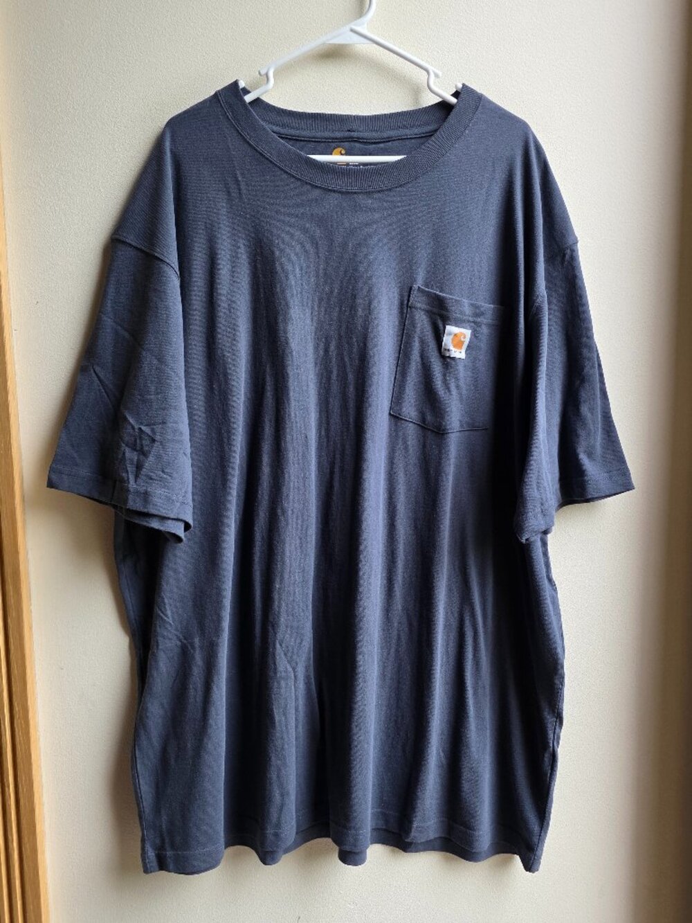NWOT Carhartt Blue/Gray Original Fit Rugged Pocket T-Shirt Size 2XL